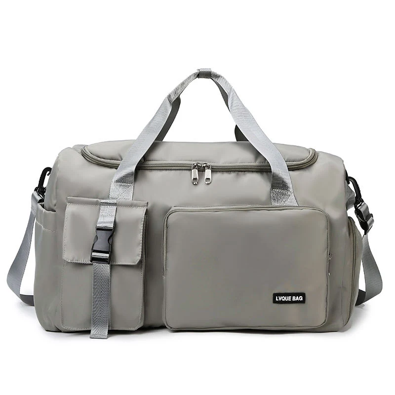 Dry/Wet Weekender Duffel with Trolley Sleeve Gray color SKU reference