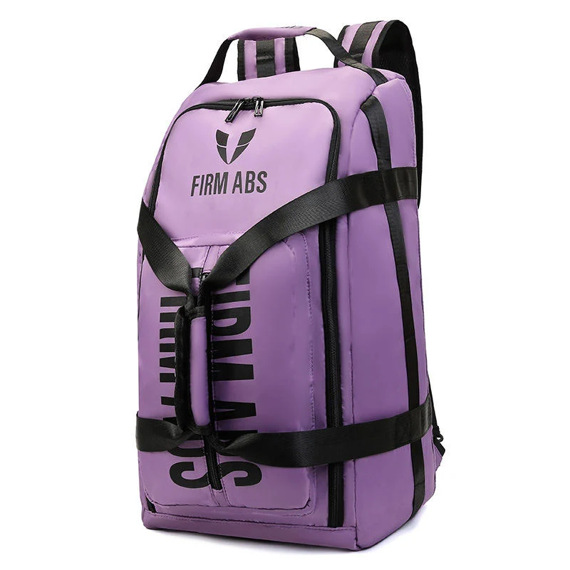 Sports Travel Backpack with Separate Shoe Compartment Purple color SKU reference