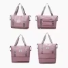 Expandable Dry/Wet Travel Duffel with Trolley Sleeve Pink color SKU reference