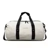 Nylon Travel Duffel with Side Pocket and Adjustable Strap White color SKU reference
