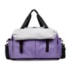 Expandable Oxford Travel Duffel with Wet/Dry Storage Purple color SKU reference