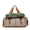 Expandable Oxford Travel Duffel with Wet/Dry Storage Khaki color SKU reference