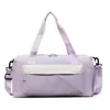 Nylon Travel Duffel with Shoe Compartment and Security Pocket Purple color SKU reference