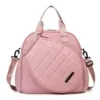 22 L Quilted Racket Sports Tote with Adjustable Strap Pink color SKU reference