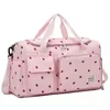 Oxford Travel Duffel with Front Pocket and Shoe Compartment Pink color SKU reference
