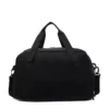 Expandable Oxford Weekender Duffel with Adjustable Strap Black color SKU reference