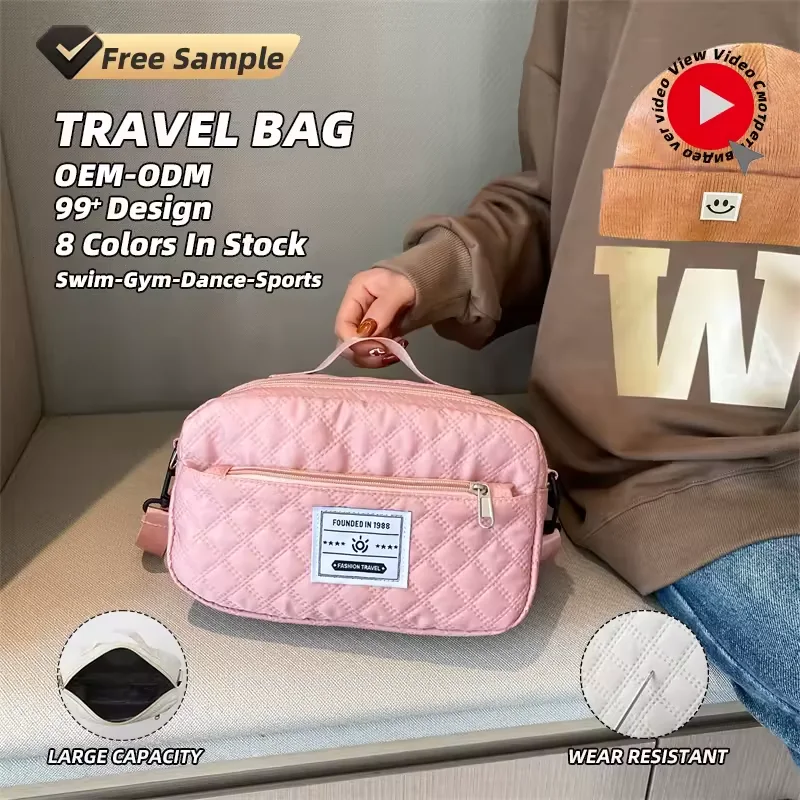 4L Diamond-Quilted Oxford Mini Crossbody Bag product reference image
