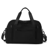 Expandable Oxford Travel Duffel with Wet/Dry and Shoe Storage Black color SKU reference