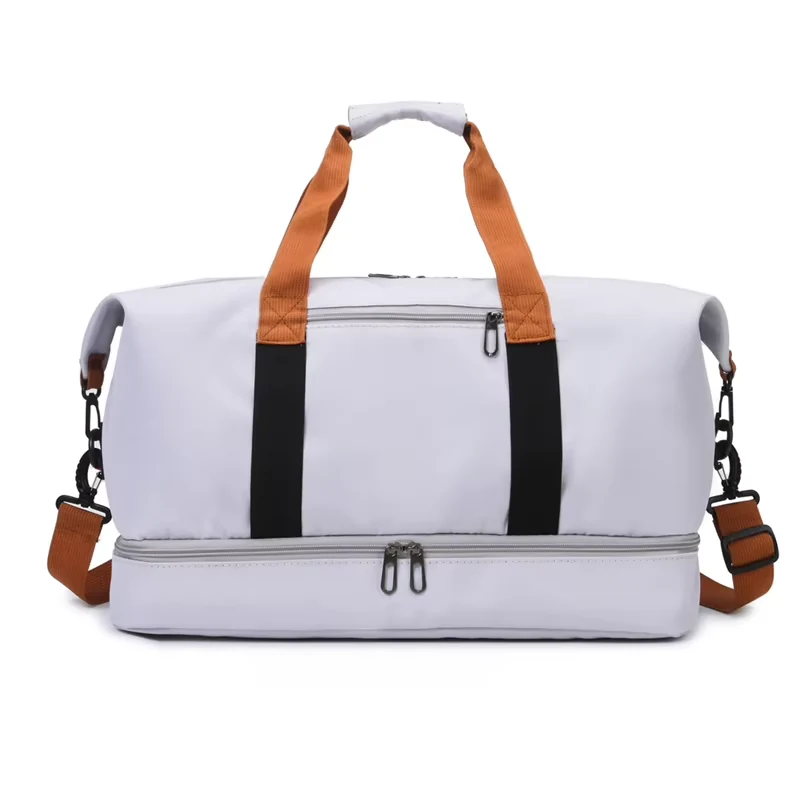 32L Yoga & Travel Duffel Tote with Shoe & Wet/Dry Storage Gray color SKU reference