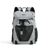 Nylon Drawstring Travel Backpack with Buckle Detail Blue color SKU reference