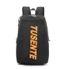 30L Oxford Racket Sports Backpack with Shoe Compartment Black color SKU reference
