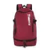 25L Nylon Sports Backpack with Racket Strap and Shoe Storage Burgundy color SKU reference