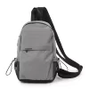 6L Nylon Sling Backpack with Adjustable Strap Gray color SKU reference