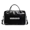 PU Travel Shoulder and Crossbody Bag with Adjustable Strap Black color SKU reference