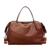 20L PU Retro Crossbody Bag with Adjustable Strap Brown color SKU reference