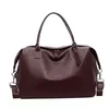 20L PU Retro Crossbody Bag with Adjustable Strap Coffee brown color SKU reference