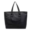 Nylon Travel Tote with Zip-Top Closure Black color SKU reference