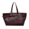 PU Laptop Tote for Business and Travel Coffee brown color SKU reference