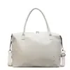 PU Shoulder Duffel with Decorative Stud Detail White color SKU reference
