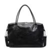 PU Shoulder Duffel with Decorative Stud Detail Black color SKU reference