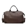 PU Weekender Duffel with Pendant Detail and Adjustable Strap Coffee brown color SKU reference