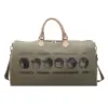 Travel Duffel with Dry-Wet Pocket and Adjustable Strap Green color SKU reference