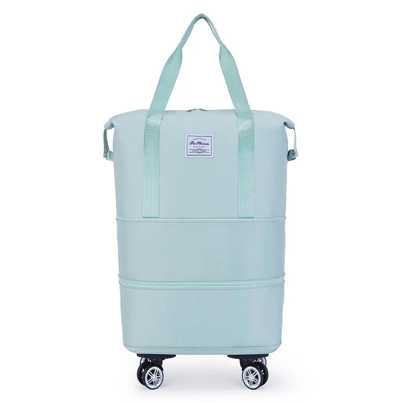 Expandable Oxford Travel Duffel with Modular Carry Options Light Green color SKU reference