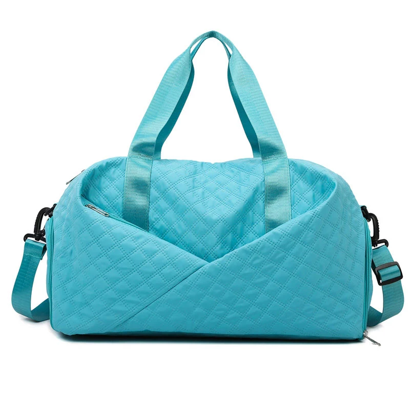 Oxford Gym Duffel with Wet/Dry and Shoe Compartments Sky Blue color SKU reference