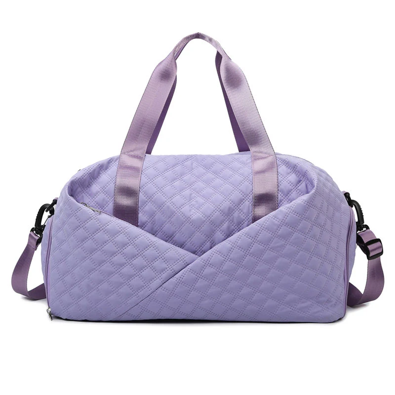 Oxford Gym Duffel with Wet/Dry and Shoe Compartments Purple color SKU reference