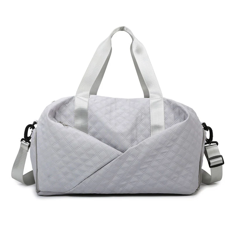 Oxford Gym Duffel with Wet/Dry and Shoe Compartments Gray color SKU reference
