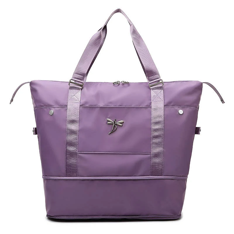Expandable Dry/Wet Overnight & Gym Duffel Purple color SKU reference
