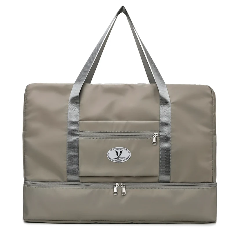 Large Oxford Weekender Duffel with Independent Shoe Pocket Sky blue color SKU reference