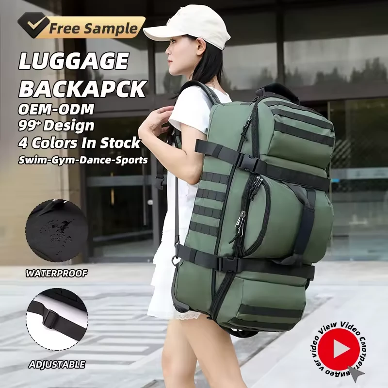 65cm Oxford Rolling Travel Duffel with Directional Wheels product reference image