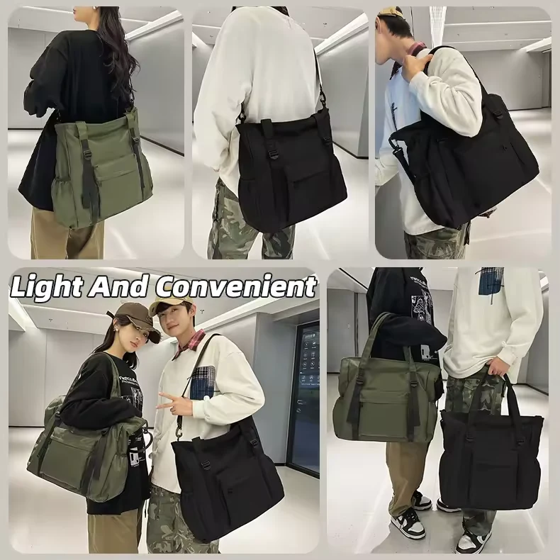 24L Nylon Commuter Tote with Adjustable Crossbody Strap product reference image
