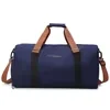 Weekender Duffel with Fixed Yoga Mat Straps and Shoe Compartment Navy color SKU reference