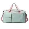Large-Capacity Dry/Wet Travel Duffel with Shoe Compartment Green color SKU reference