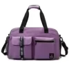 Large Weekender Duffel with Shoe Compartment and Yoga Mat Strap Purple color SKU reference