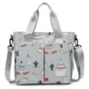 Printed Mother & Baby Travel Tote with Insulated Pocket Pattern 3 color SKU reference