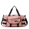 Large-Capacity Dry/Wet Weekender Gym Duffel Pink color SKU reference