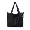 34L PU Travel Tote with Anti-Theft Pocket Black color SKU reference