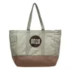 40L Canvas Everyday Tote with Internal Pocket Green color SKU reference