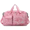 Leopard Print Weekender Gym Duffel with Shoe Compartment Pattern 3 color SKU reference