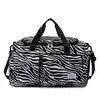 Leopard Print Weekender Gym Duffel with Shoe Compartment Pattern 4 color SKU reference