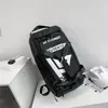 Outdoor Multiway Travel Backpack Duffel with Shoe Compartment Black color SKU reference