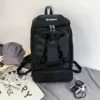 Oxford Sports Backpack with Shoe Storage & Listed Solar/USB Options Black color SKU reference