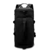Quilted Weekender Backpack with Shoe Compartment Black color SKU reference
