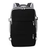 Quilted Travel Duffel Backpack with Cooler Pocket and Shoe Compartment Black color SKU reference