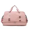 Travel Weekender Tote with Trolley Sleeve and Shoe Compartment Pink color SKU reference