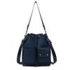 8L Oxford Crossbody Bag with Front Pocket and Buckle Detail Color option 02 color SKU reference