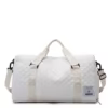 Quilted Weekender Duffel with Wet/Dry & Shoe Storage White color SKU reference